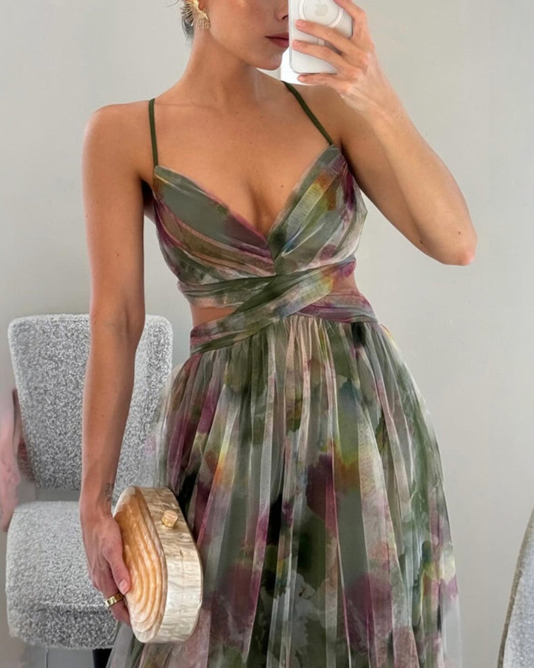 Santorea | Enchanted Floral Maxi Dress