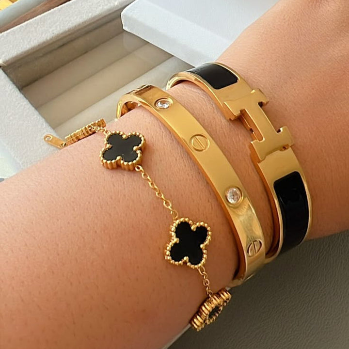 3-Piece Bracelet Set Black