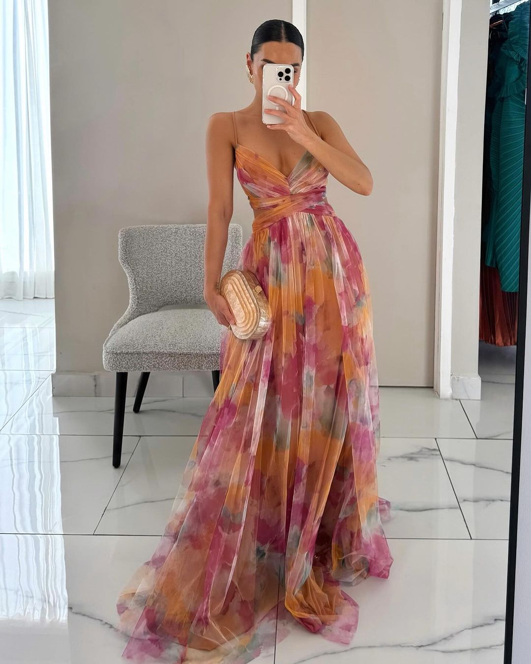 Santorea | Enchanted Floral Maxi Dress
