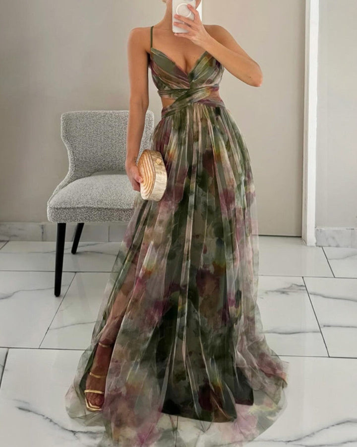 Santorea | Enchanted Floral Maxi Dress