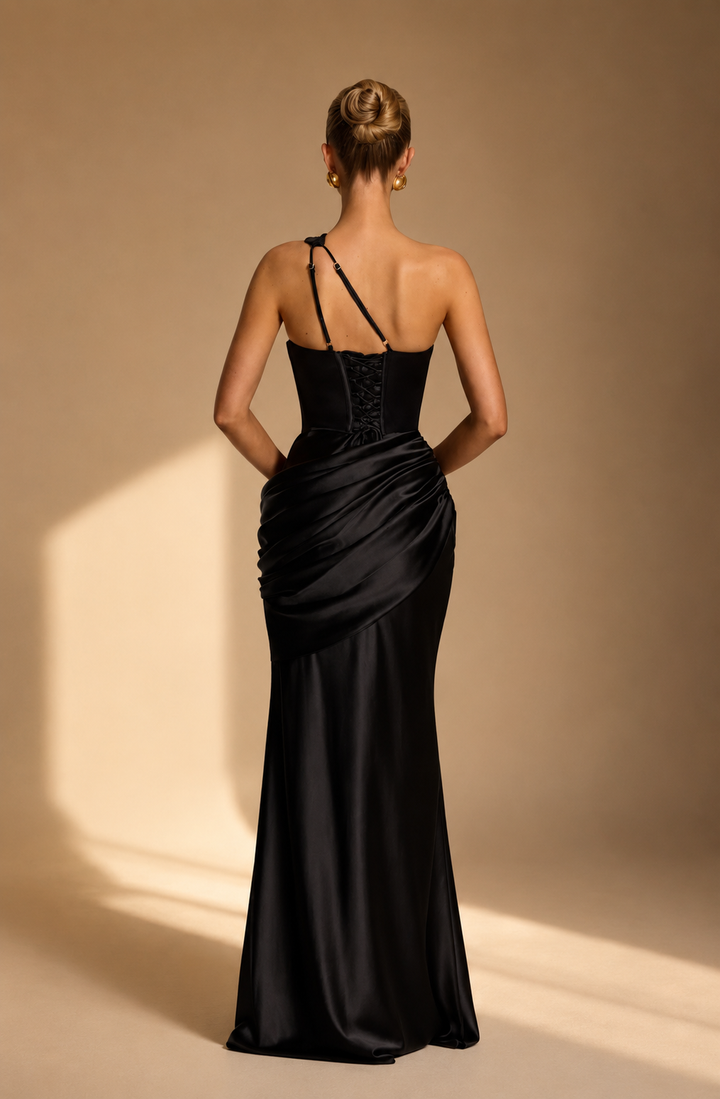 Emina Maxi Dress - Light Satin