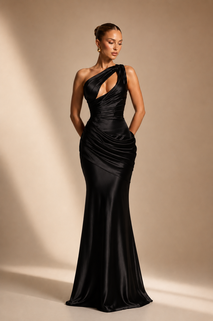 Emina Maxi Dress - Light Satin