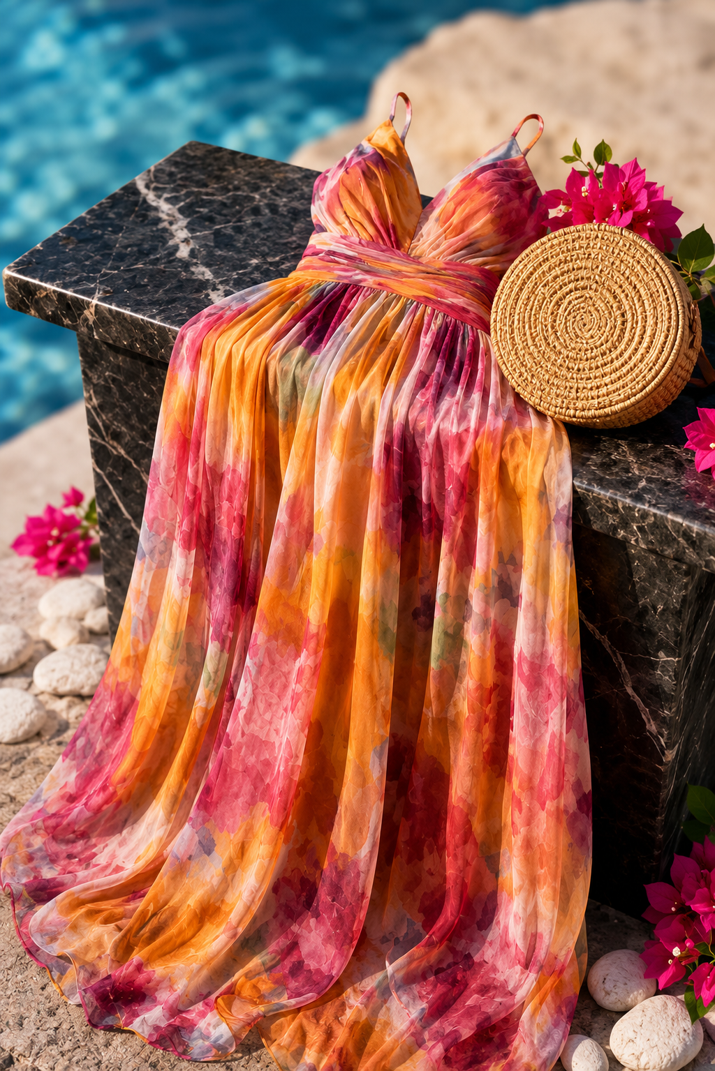 Santorea | Enchanted Floral Maxi Dress