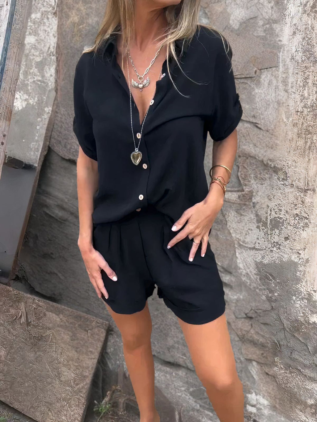 Marlea | Casual Σετ με Σορτς & Μπλούζα