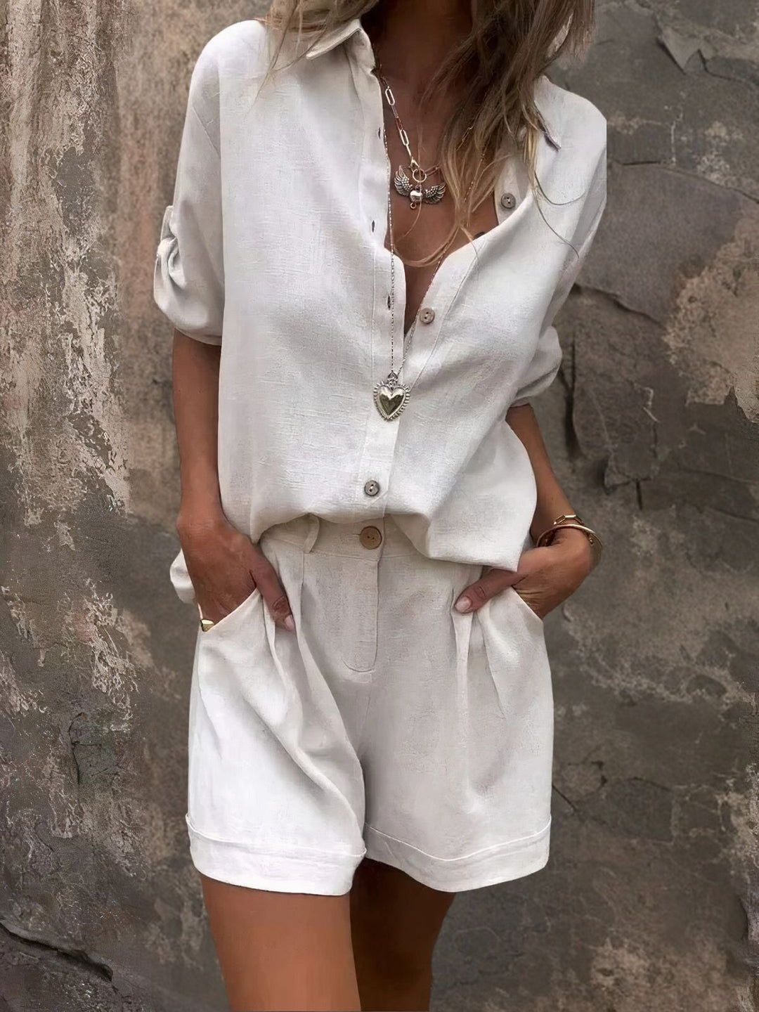 Marlea | Casual Σετ με Σορτς & Μπλούζα