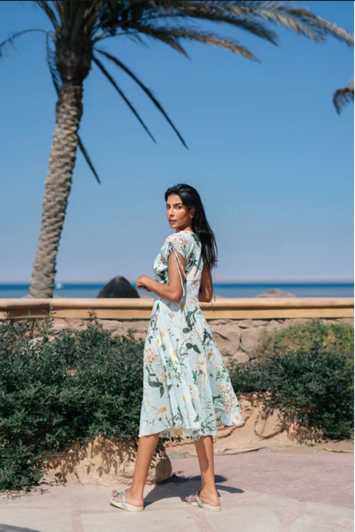 Luna Bloom Floral Midi Dress